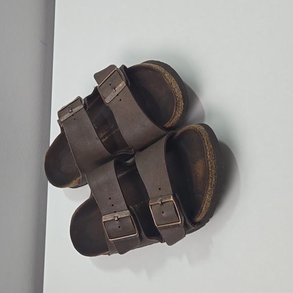 Birkenstock Shoes - Birkenstock Arizona Slide Brown Sandal